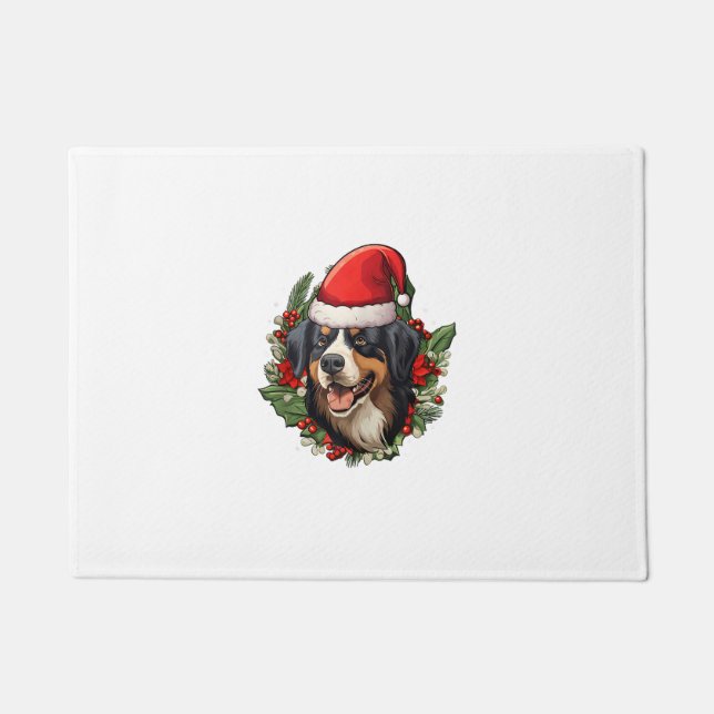 Felpudo Navidades divertidos Bernese Mountain Dog (Anverso)
