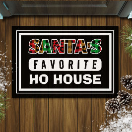 Felpudo Navidades divertidos de la casa de Ho House favori