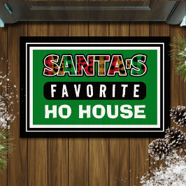 Felpudo Navidades divertidos de la casa de Ho House favori