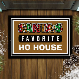 Felpudo Navidades divertidos de la casa de Ho House favori