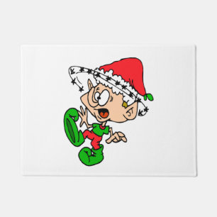 Felpudo Navidades divertidos Elf Xmas Chiste de vacaciones