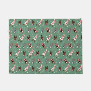 Felpudo Navidades Dobermann Dogs