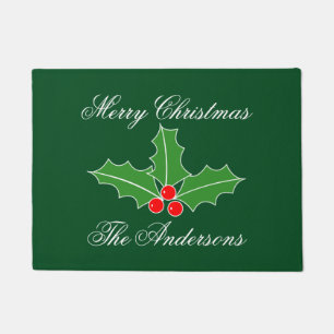 Felpudo Navidades doormat con apellido personalizado