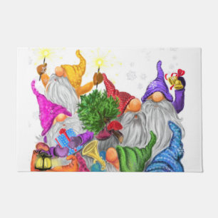 Felpudo Navidades Doormat Gift Gnome Fiesta Personalizado