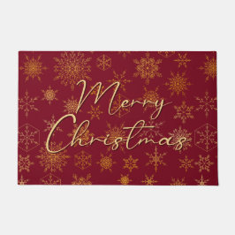 Felpudo Navidades elegantes de la época de la impresión de