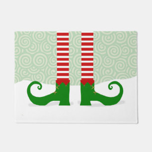 Felpudo Navidades Elf Legs Door Mat
