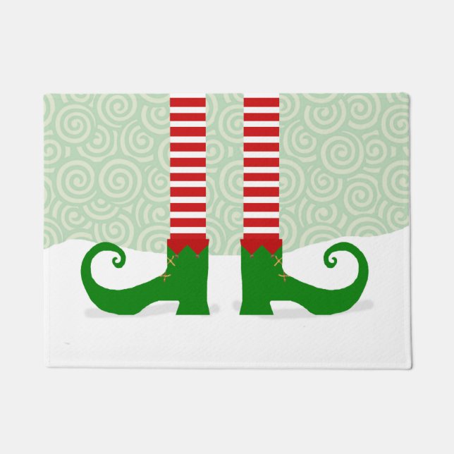 Felpudo Navidades Elf Legs Door Mat (Anverso)