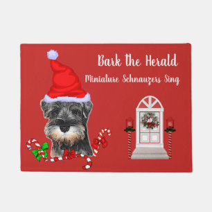 Felpudo Navidades en miniatura de Schnauzer