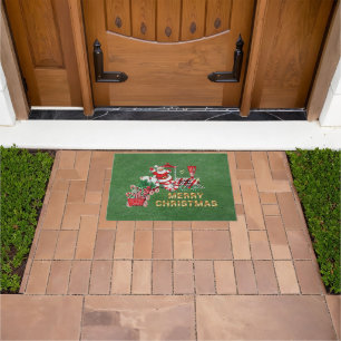 Felpudo Navidades entrenan para transportar caña de candy