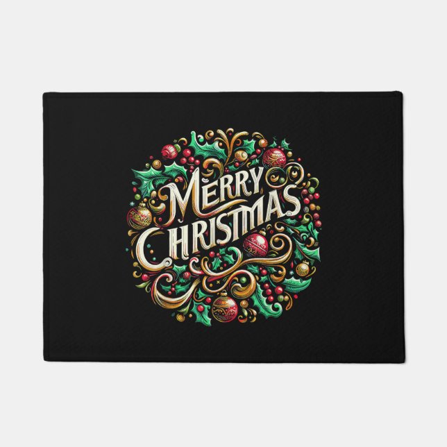 Felpudo Navidades Feliz fiesta navideña (Anverso)