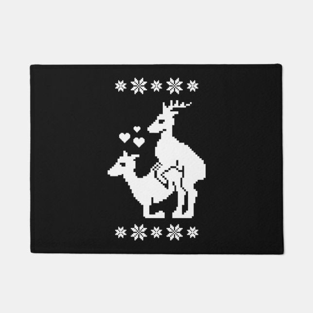 Felpudo Navidades feos de Feliz Navidad (Anverso)