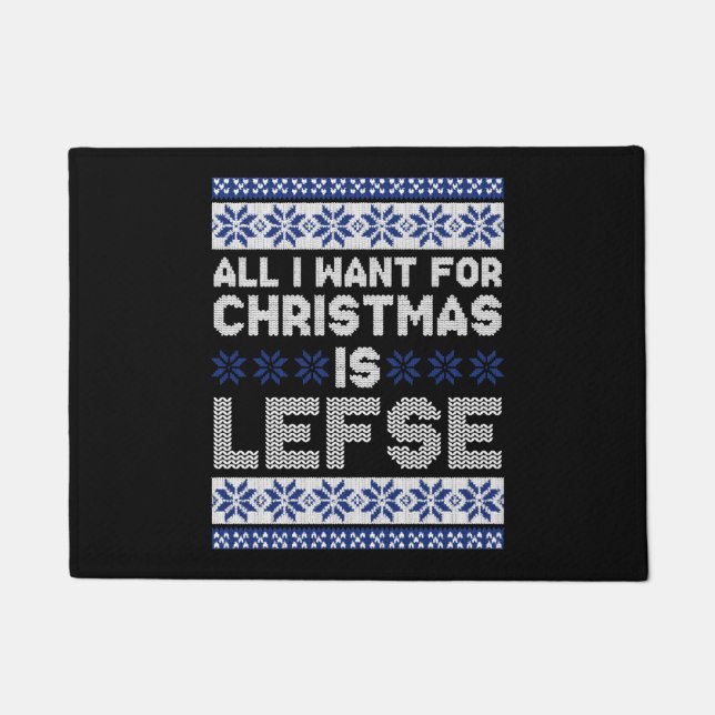 Felpudo Navidades feos de Noruega (Anverso)