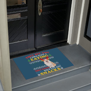 Felpudo Navidades feos que ven que estás comiendo Navidad