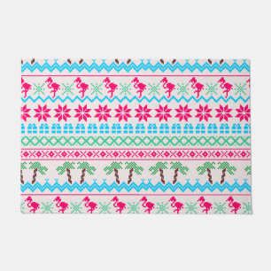 Felpudo Navidades feos sudan flamenco tropical