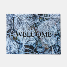 Felpudo Navidades Fiesta Blue Leaves Vacaciones de Nieve I