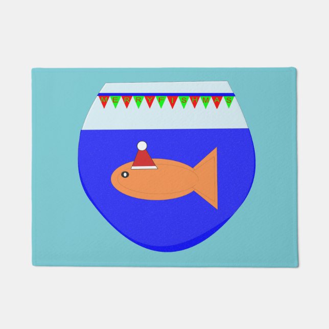Felpudo Navidades Fiesta Goldfish (Anverso)