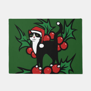 Felpudo Navidades gatos de Tuxedo
