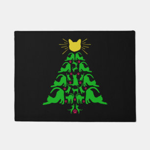 Felpudo Navidades gatos Gracioso Meowy El amor del gato po