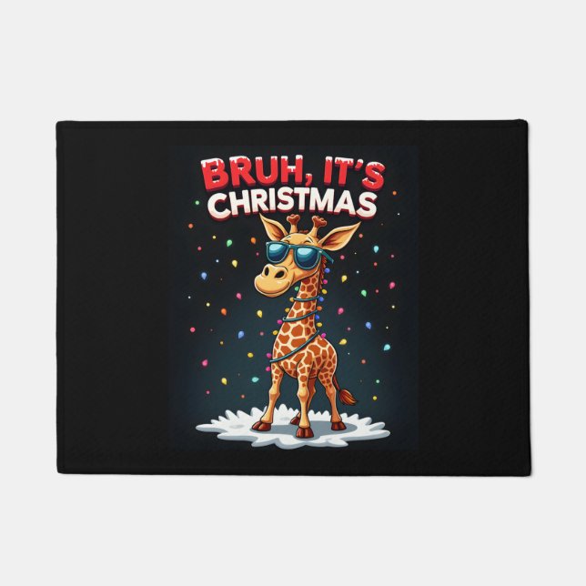 Felpudo Navidades Giraffe Dabbing Long Sle (Anverso)