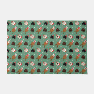 Felpudo Navidades Goldendoodle Dogs