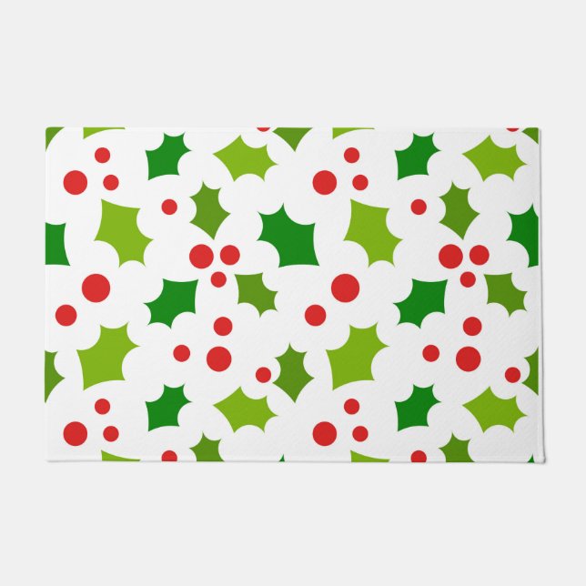 Felpudo Navidades holly (Anverso)