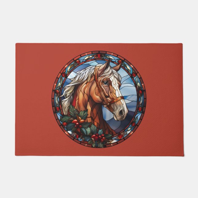 Felpudo Navidades Horse Doormat (Anverso)