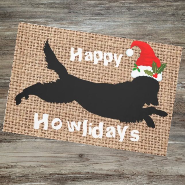Felpudo Navidades howlidays Funny goleever burlap (Subido por el creador)