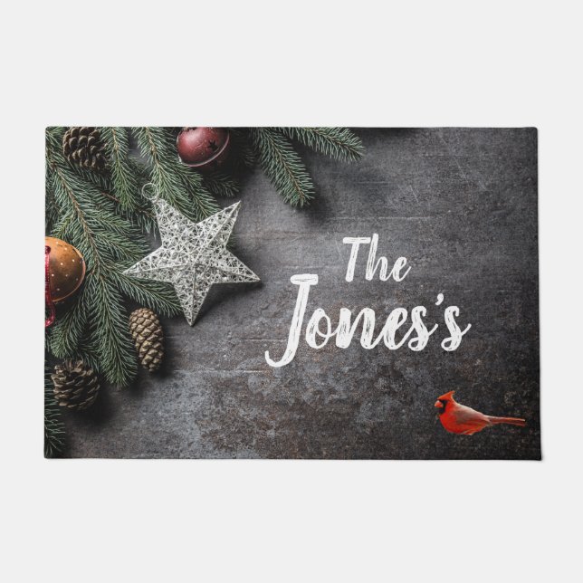 Felpudo Navidades inspiran Personalizado Door Mat (Anverso)