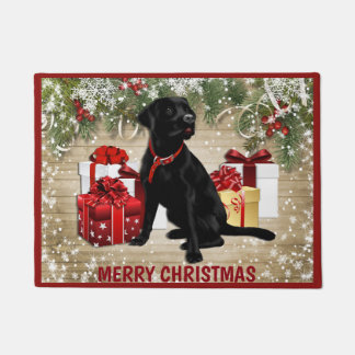 FELPUDO NAVIDADES LABRADOR NEGRO