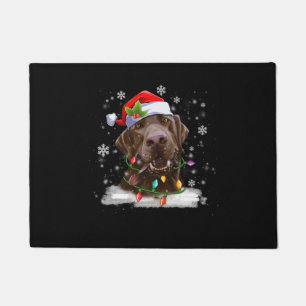 Felpudo Navidades Labrador Recuperador Perro Chocolate Lab