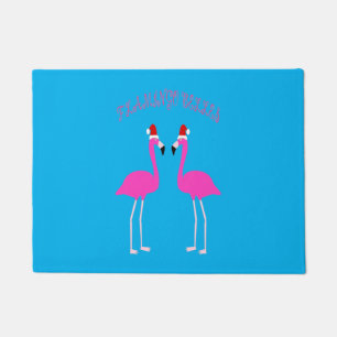 Felpudo Navidades Lesbianas Flamingos Flamingo Belles