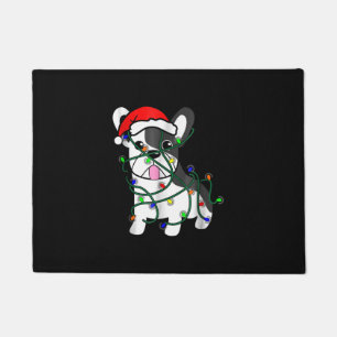 Felpudo navidades luces decoración bulldog francés diverti