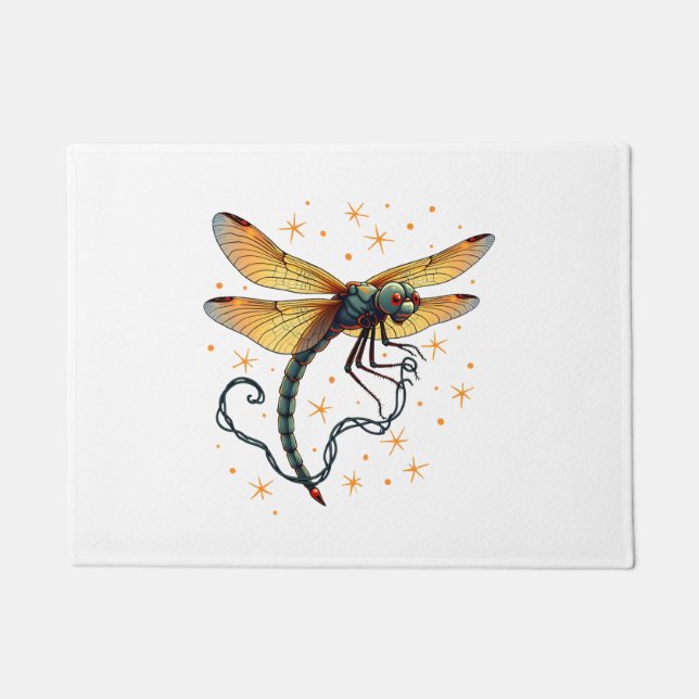 Felpudo Navidades Luces Dragonfly (Anverso)