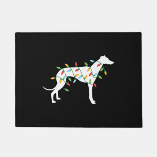 Felpudo Navidades luces greyhound t lindo regalos perro am