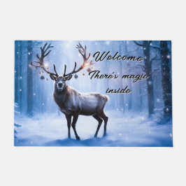 Felpudo Navidades mágicos renos