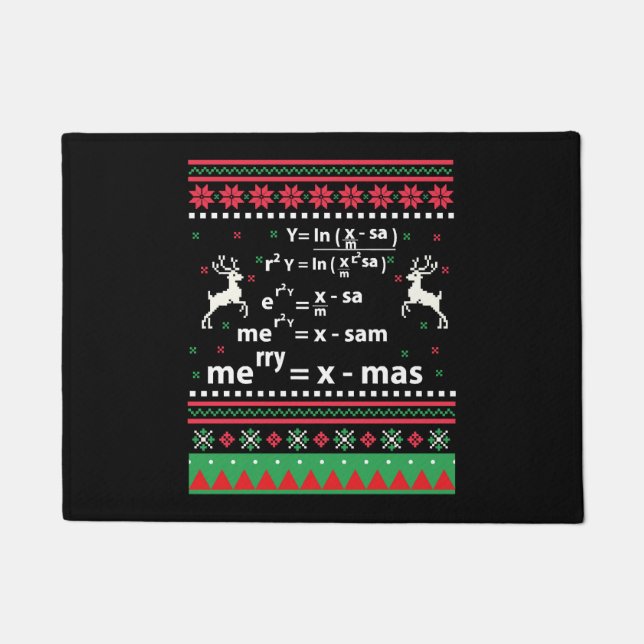 FELPUDO NAVIDADES MATH (Anverso)