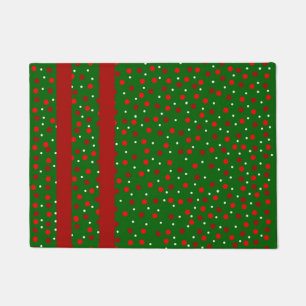 Felpudo Navidades mezclan puntos A y tiras de puerta