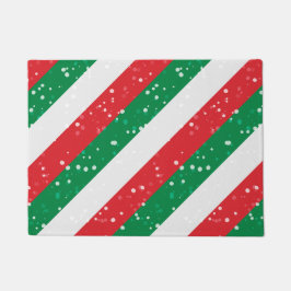 Felpudo Navidades Navidad Navidad Alegría festiva verde bl