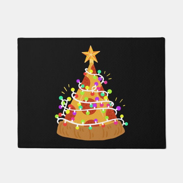 Felpudo Navidades Navidades Pizza Luces (Anverso)