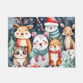 Felpudo Navidades Navidades temáticos lindos animales