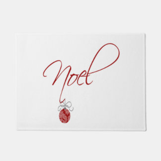 Felpudo Navidades Noel Fancy Font Holiday Ornament Design