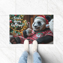 Navidades Panda Bear en pijama personalizado