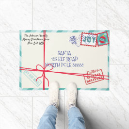 Felpudo Navidades Personalizados de Parcel Santa Letter