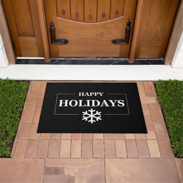Felpudo Navidades personalizados Feliz regalo de Personali (Exterior)