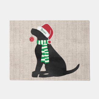 Felpudo Navidades personalizados perro de vacaciones en el