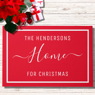 Felpudo Navidades personalizados Red