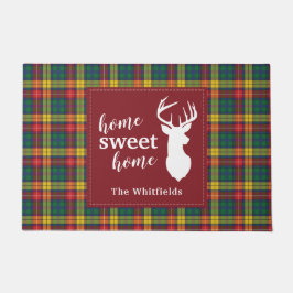 Felpudo Navidades personalizados Tartan Clan Buchanan Plai