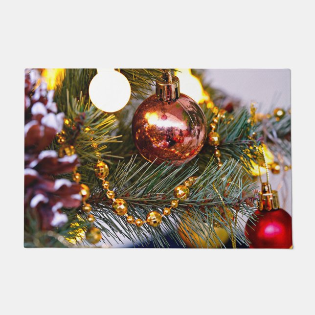 Felpudo Navidades Pine Bauble y Garland (Anverso)
