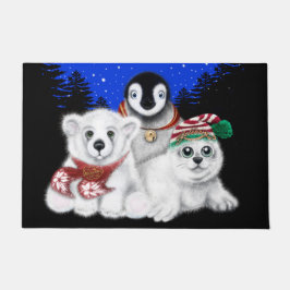 Felpudo Navidades pingüino bebé oso polar cachorro