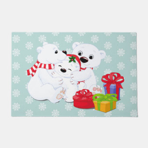 Felpudo Navidades Polar Bear Doormat